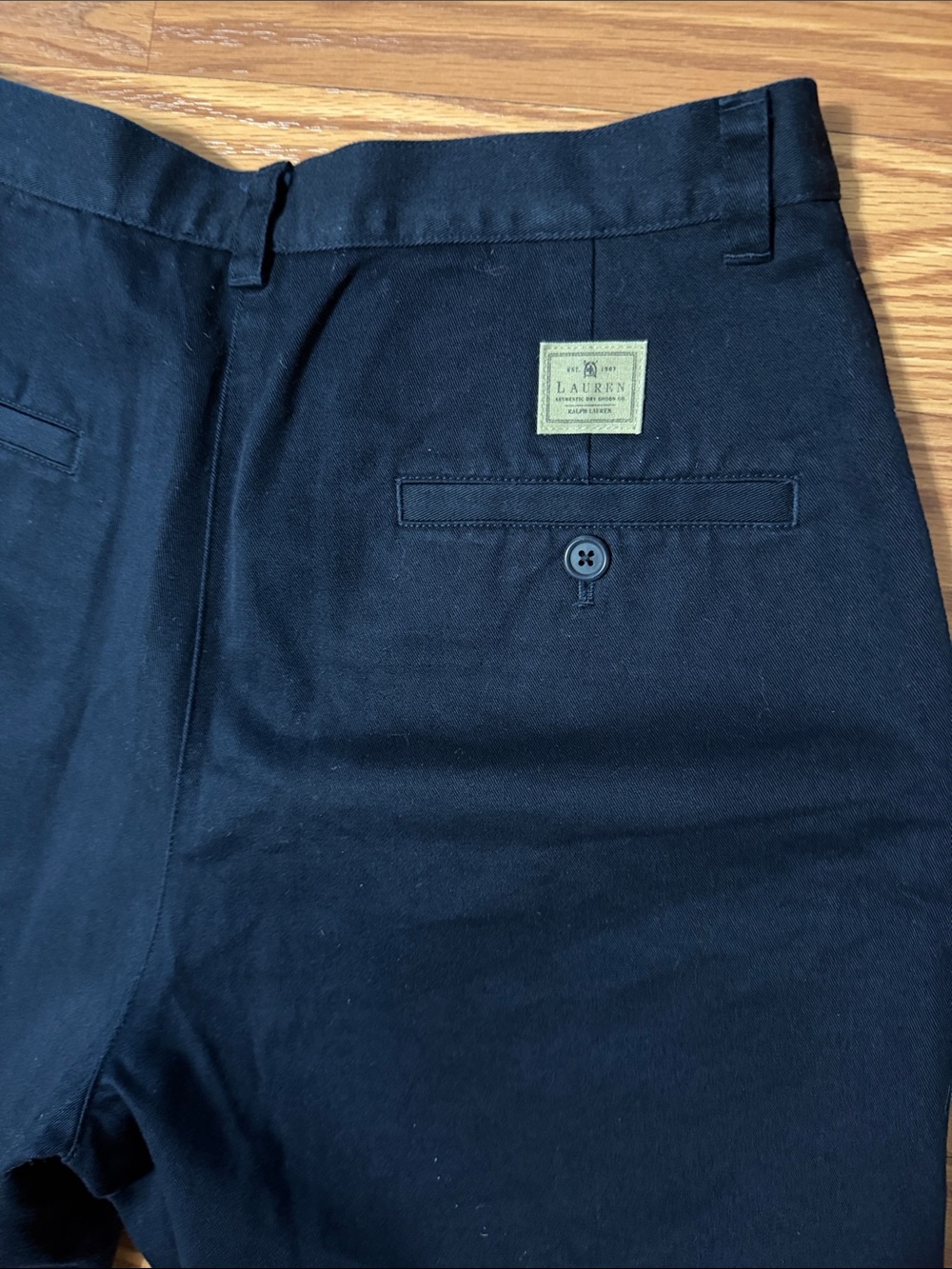 Ralph Lauren Navy Cotton Bermuda Shorts Size 6 - Picture 6 of 6